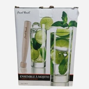 Final Touch Mojito Set with Natural Wood Muddler